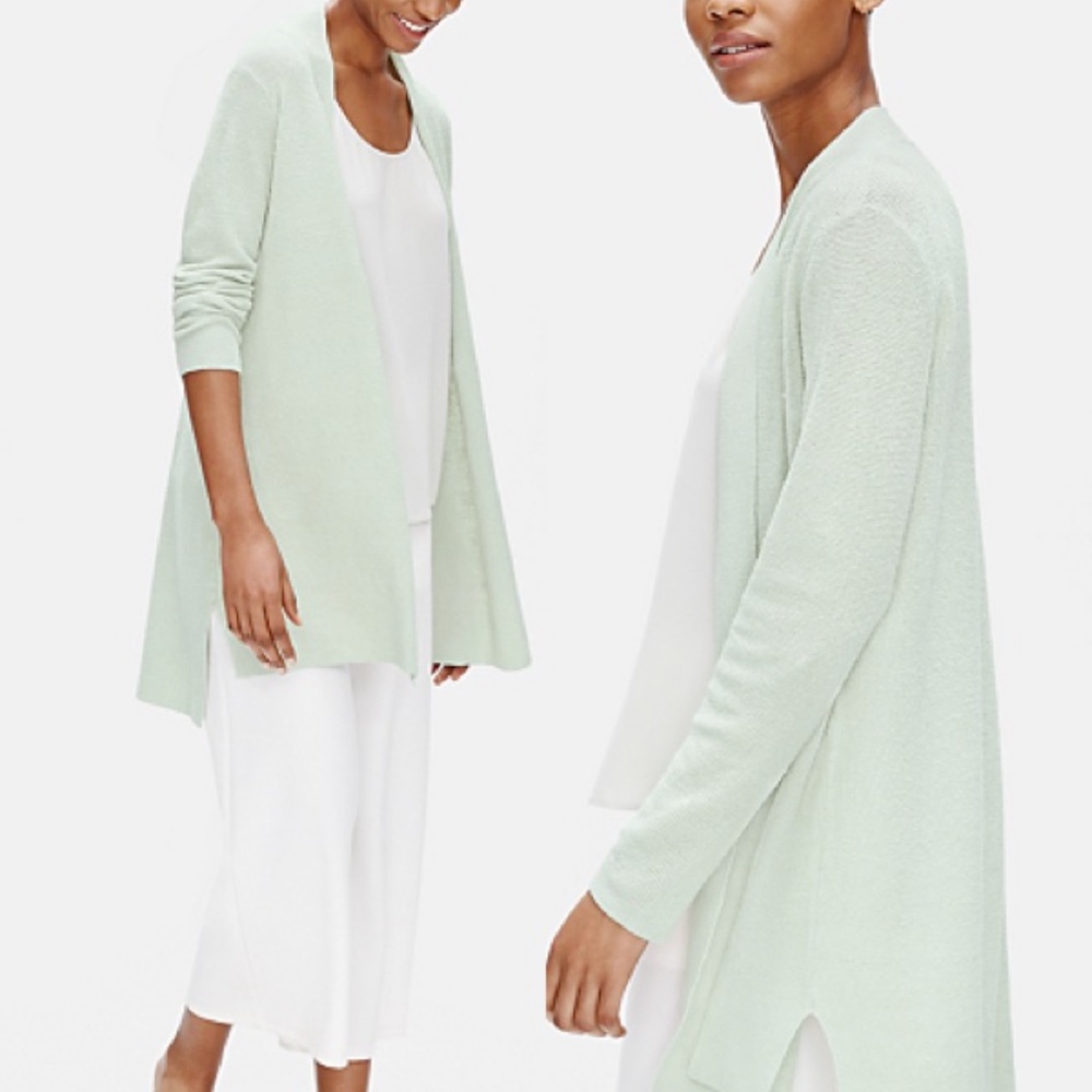 278.00 NWT EILEEN FISHER ORGANIC LONG CARDIGAN